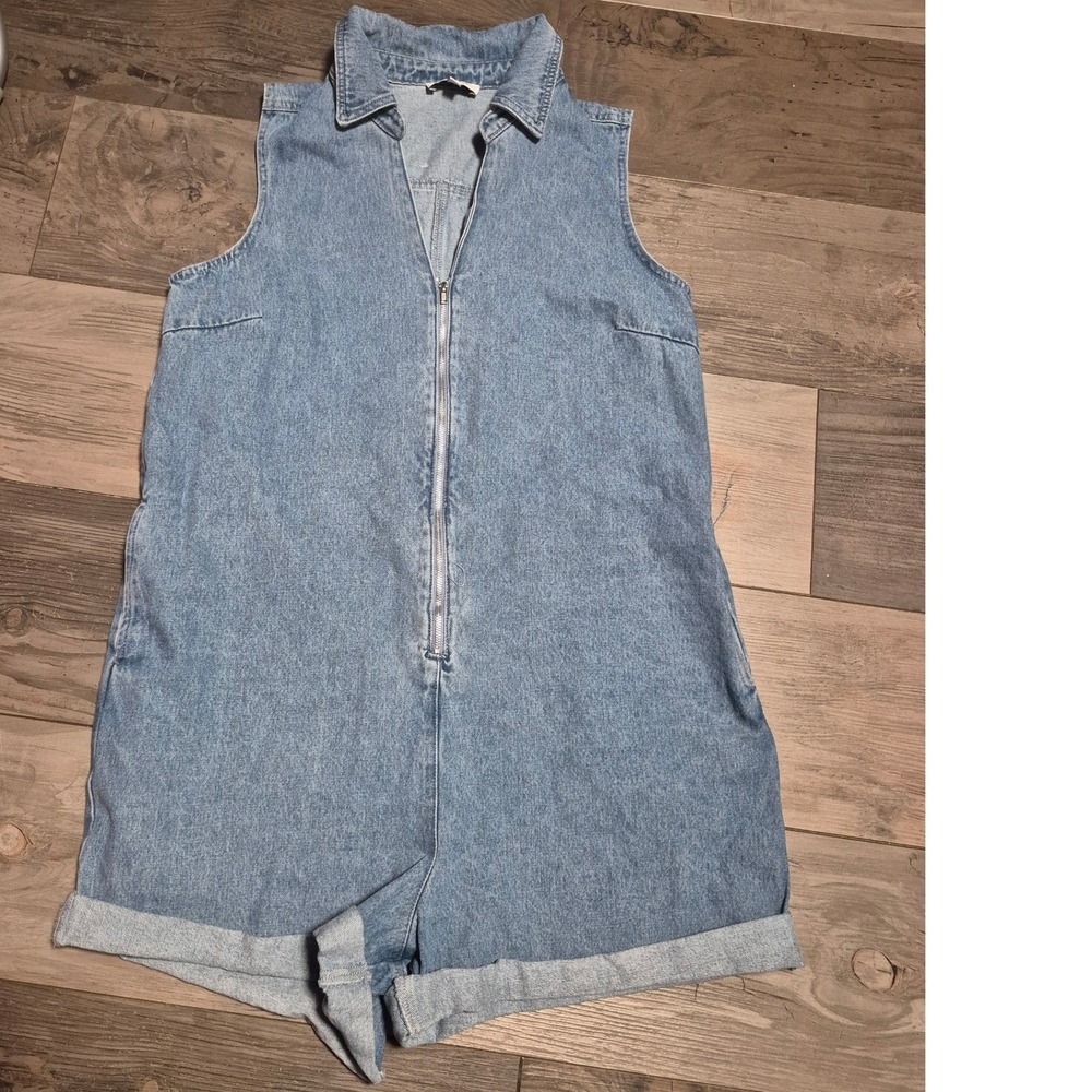 Gilli Denim Romper Womens Large
